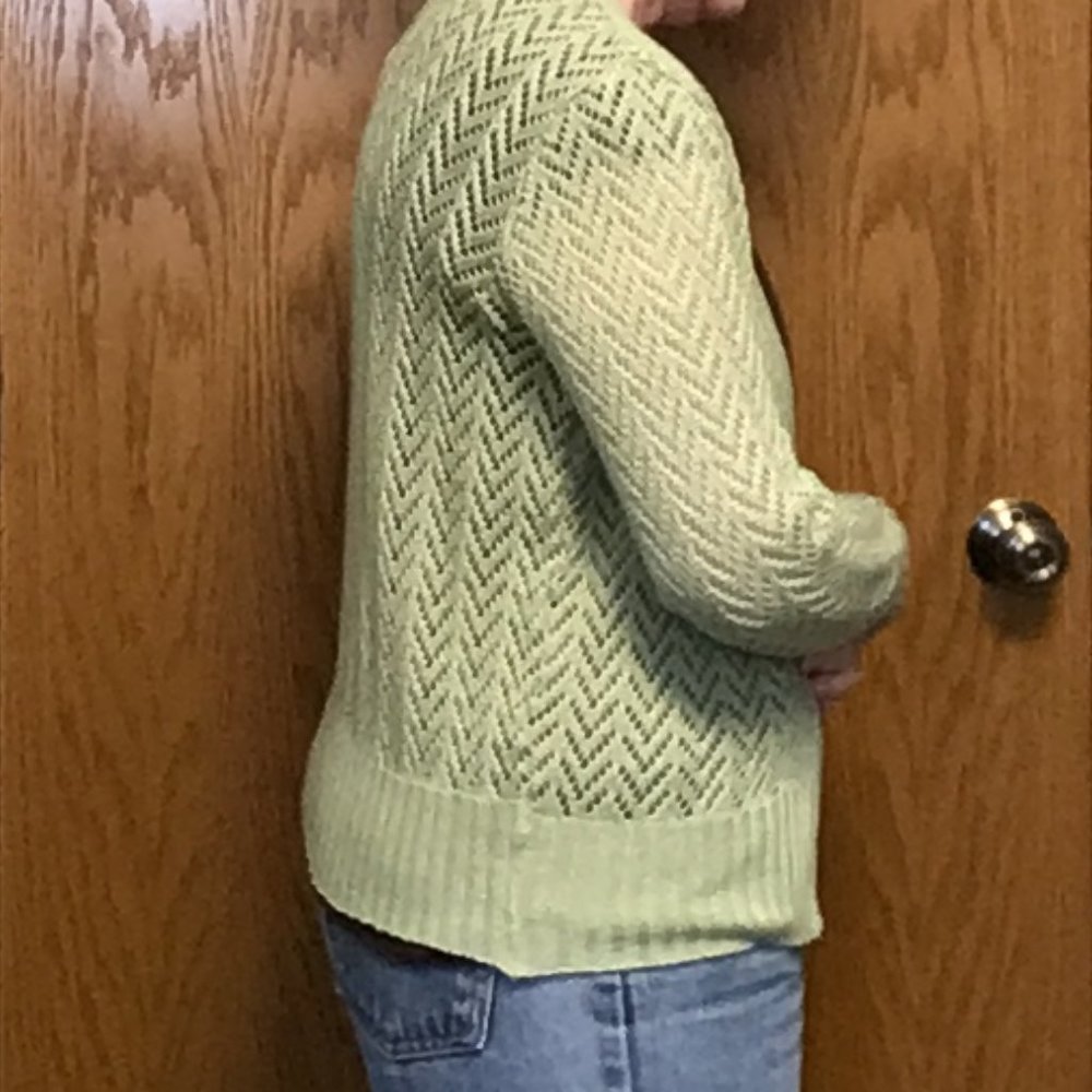 St Michael - Green crocheted look cardigan sweater - Picture 6 of 10